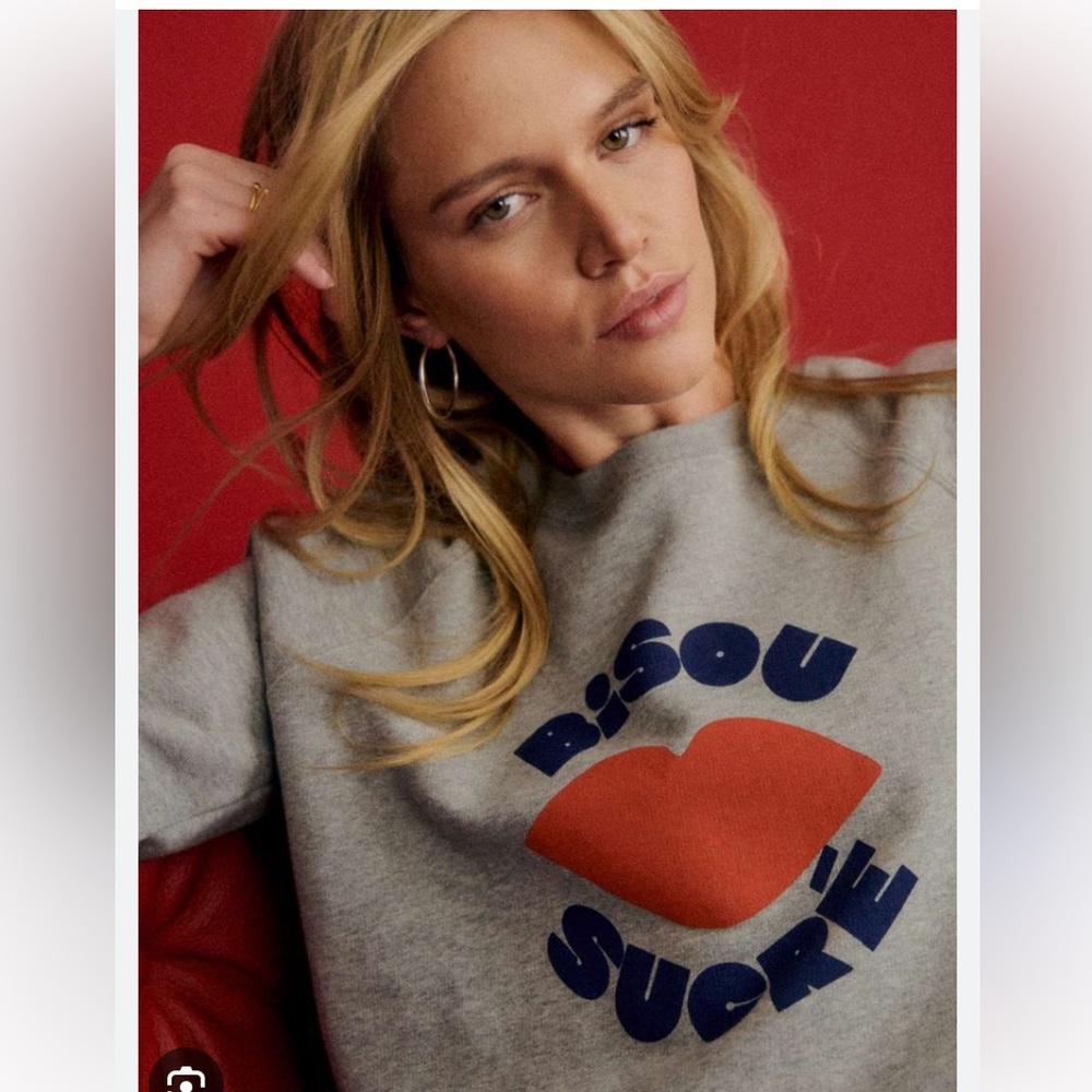 Sézane Bisou Sucre Sweathshirt